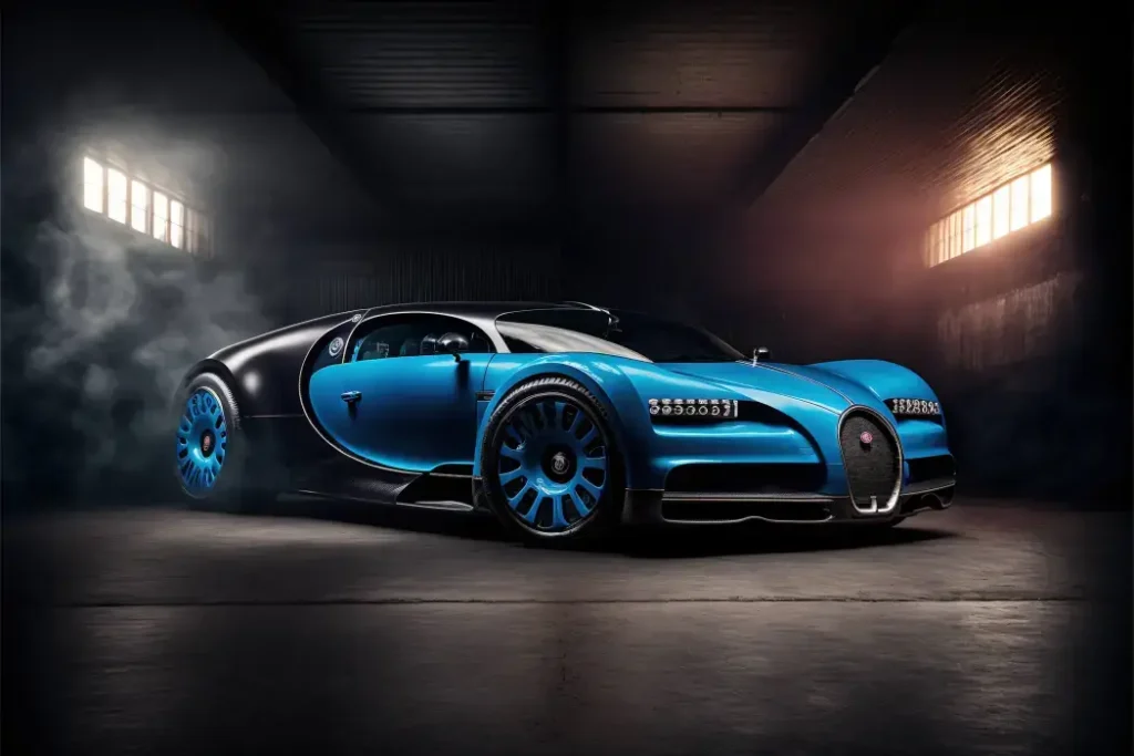 a-blue-bugatti-sports-car