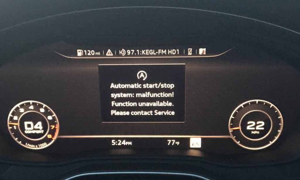 How to Fix Audi Start Stop System Fault