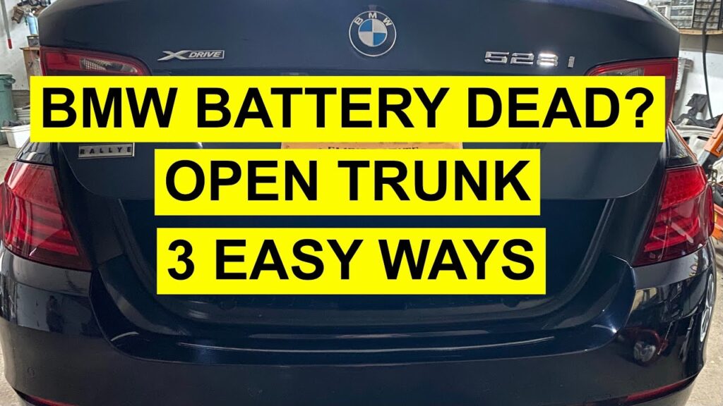 How To Open Trunk With Dead Battery