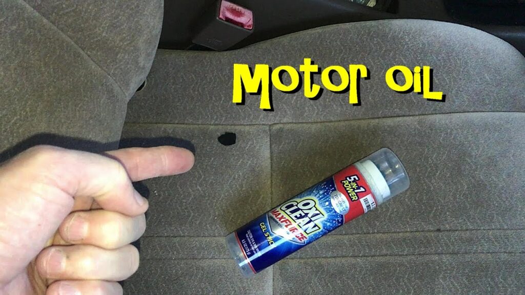 How to Remove Motor Oil from Car Seat