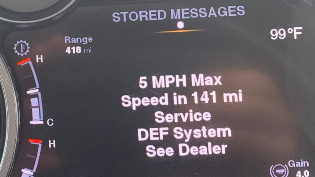 Service Def System See Dealer