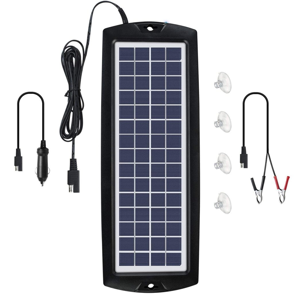 Solar Car Battery Charger With Overcharge Protection