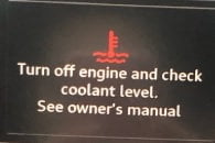 Switch off Engine And Check Coolant Level