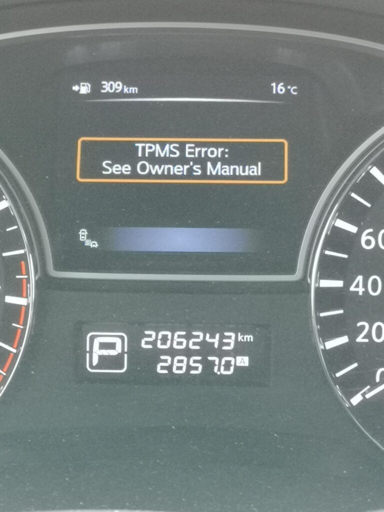 Tpms Error Nissan Altima